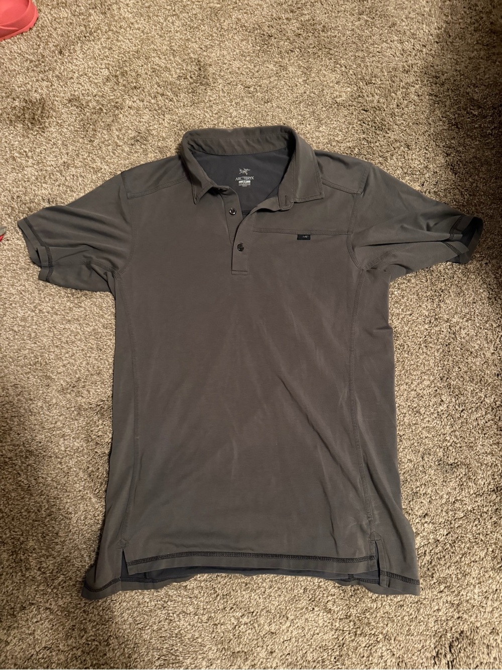 Arc'teryx Men’s Charcoal Gray Polo Shirt